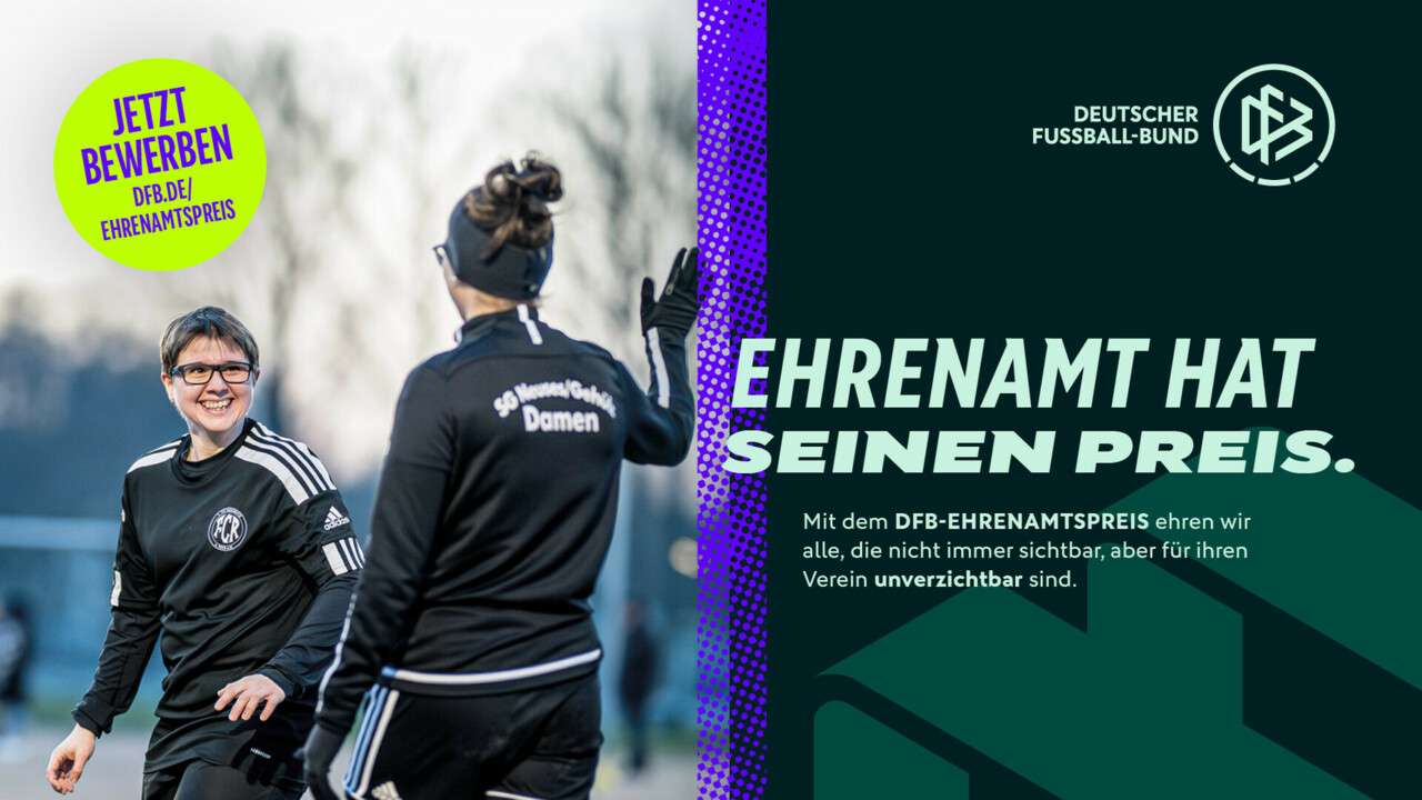 DFB-Ehrenamtspreis: Schlagt jetzt die gute Seele eures Vereins vor