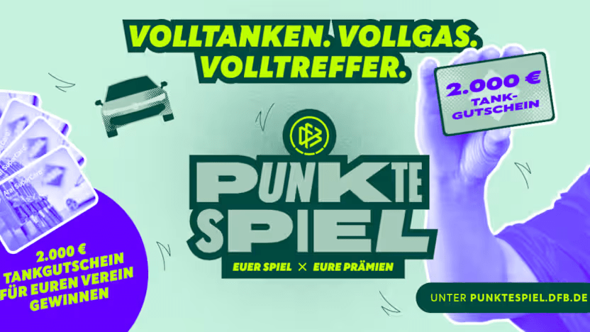 Endspurt beim DFB-Punktespiel: Jetzt Tankgutscheine gewinnen